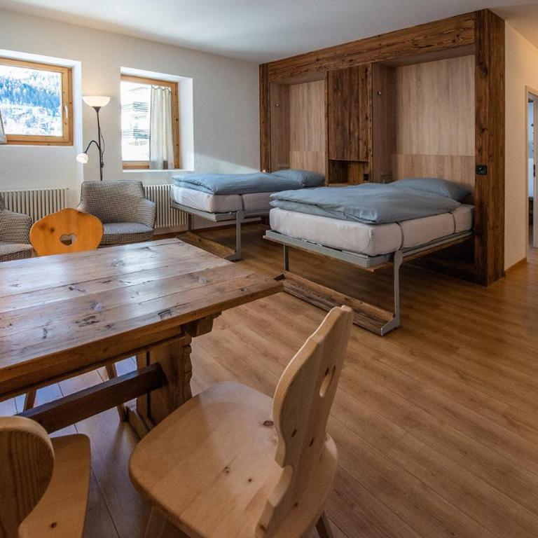 Chesa Madrisa - Apartment mit 1 Schlafzimmer und Balkon - 8