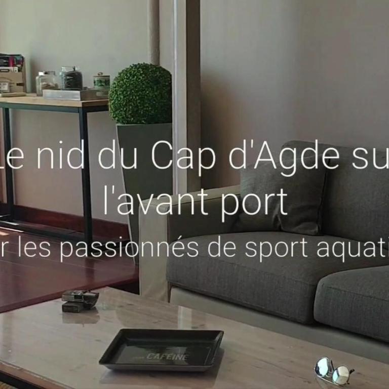 Résidence de standing la Pêcherie Spacieux T3 comme un cocon familial vue mer et sur l'avant port Sur le bout du bout de Cap d'Agde seule cap en Occitanie - Apartment with Sea View - 10
