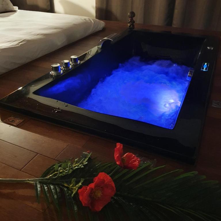 Au secret des Brégines - Chambre Lit King-Size avec Baignoire Spa - 1