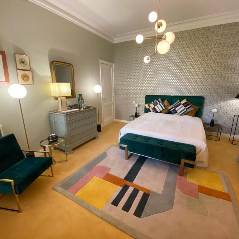 La Villa Desvaux de Marigny - Chambre Double ou Lits Jumeaux Deluxe – Vue sur Jardin - 12