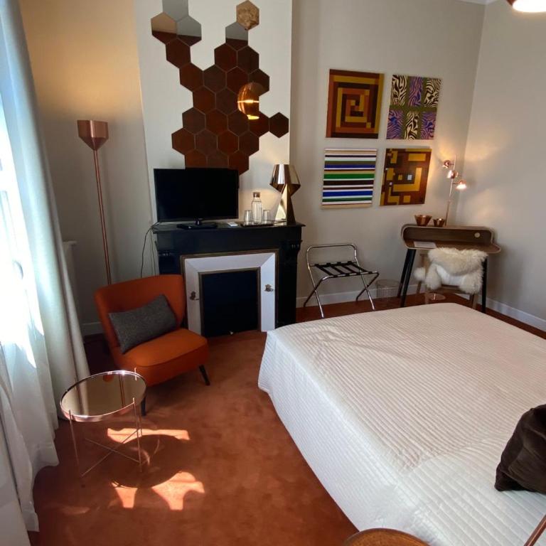 La Villa Desvaux de Marigny - Chambre Double Deluxe avec Balcon - 14