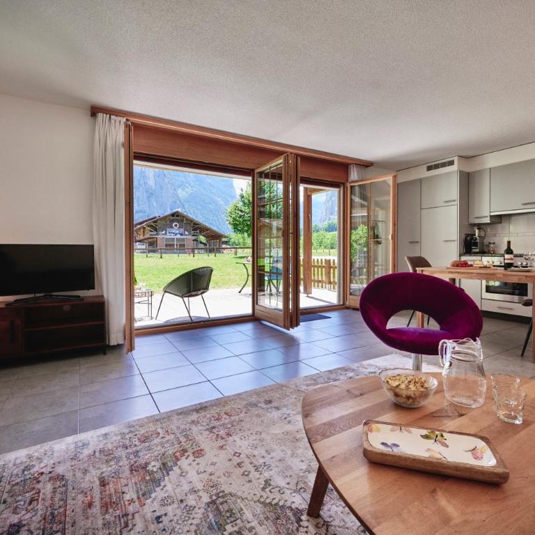 Apartment Trümmelbach, Comfortabl & Cozy, Private Terrace with best views - Apartment mit 1 Schlafzimmer - 32