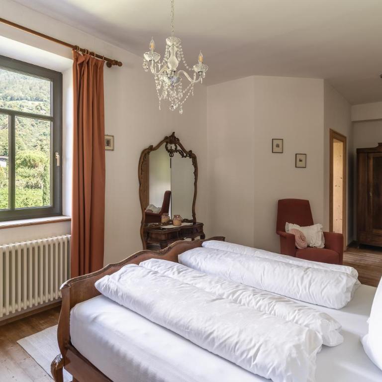 Schloss-Castel Pienzenau - Guestrooms & Apartments - B&B-Hotel & Restaurant - Camera Matrimoniale con Vista Montagna - 7