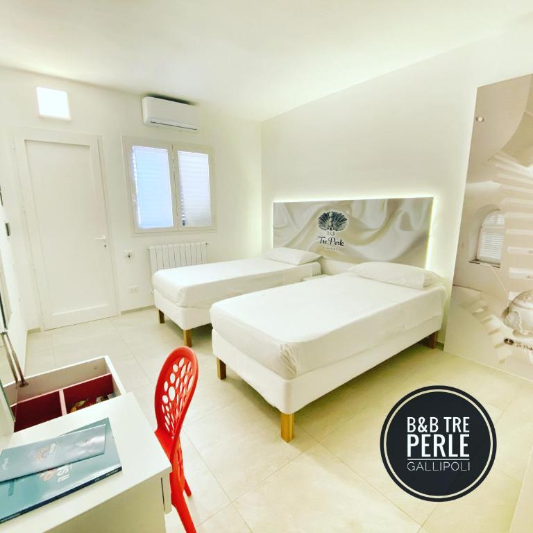 B&b Tre Perle - Camera Matrimoniale/Doppia con Letti Singoli con Terrazza - 6