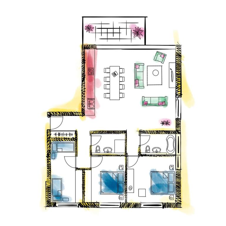 Mühle11 - Apartment mit 3 Schlafzimmern - 1
