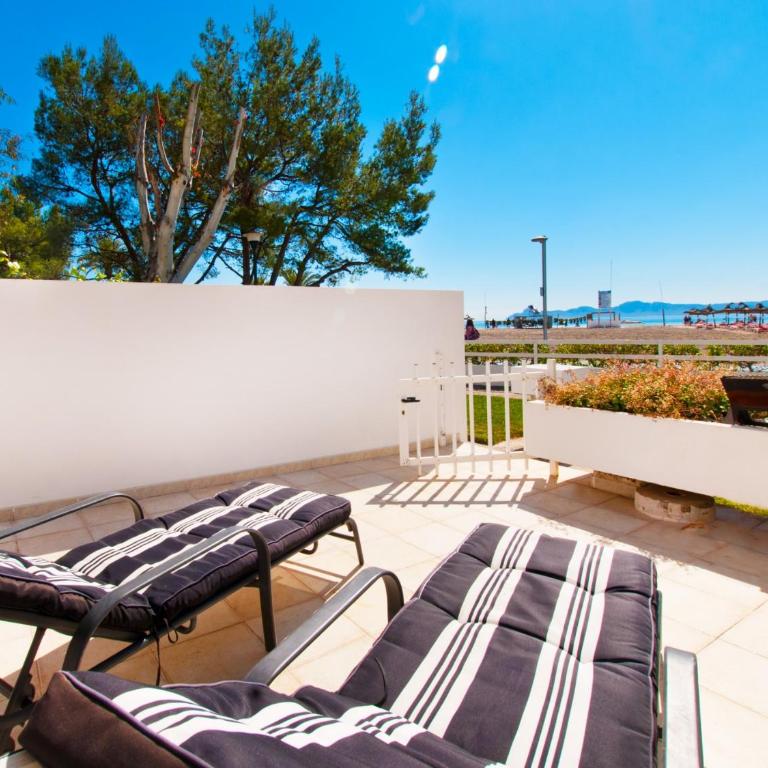 Apartment Oiza Sand Castle 24 at Alcudia Beach, WIFI and aircon - Apartamento Estudio con vistas al mar - 4