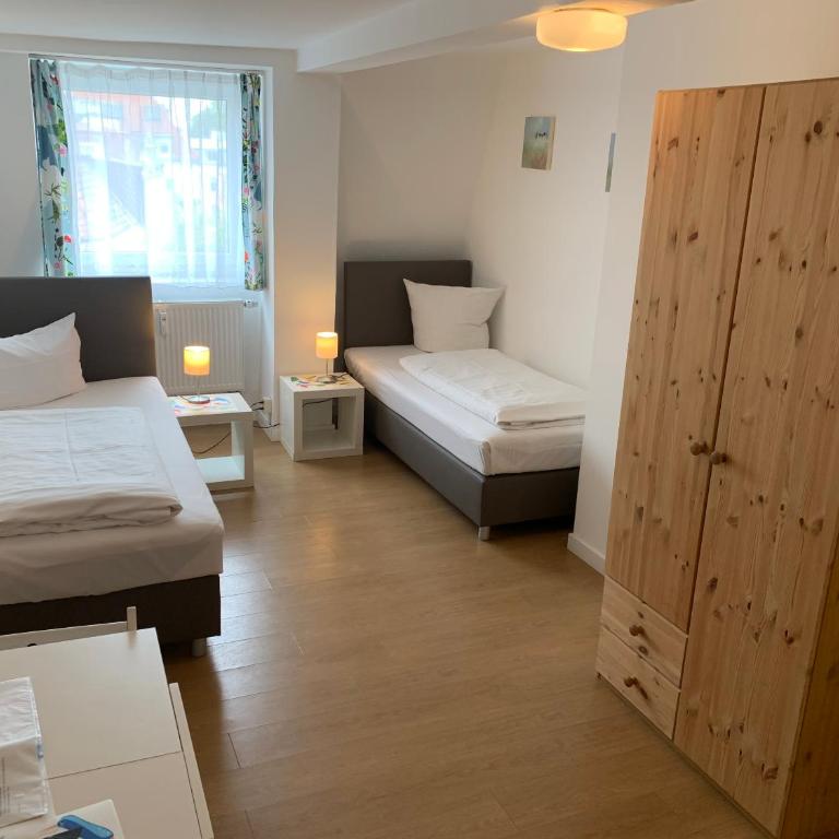 Pension Belo Sono München - Chambre Lits Jumeaux Économique avec Salle de Bains Commune - 10