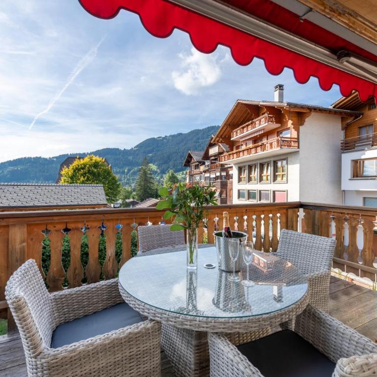 Chalet Balthazar - Apartment mit Blick auf die Berge - 16