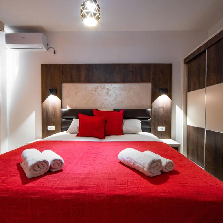 David Lux beach rooms - Deluks Soba sa Bračnim Krevetom / Zasebnim Krevetima, Balkonom i Pogledom na More - 19