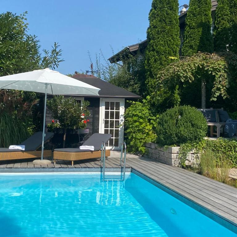 Landhaus am Plattenbichl - Luxus Apartment mit Pool und Sauna - im Sommer Bergbahn inklusive - Apartment mit 1 Schlafzimmer - 2