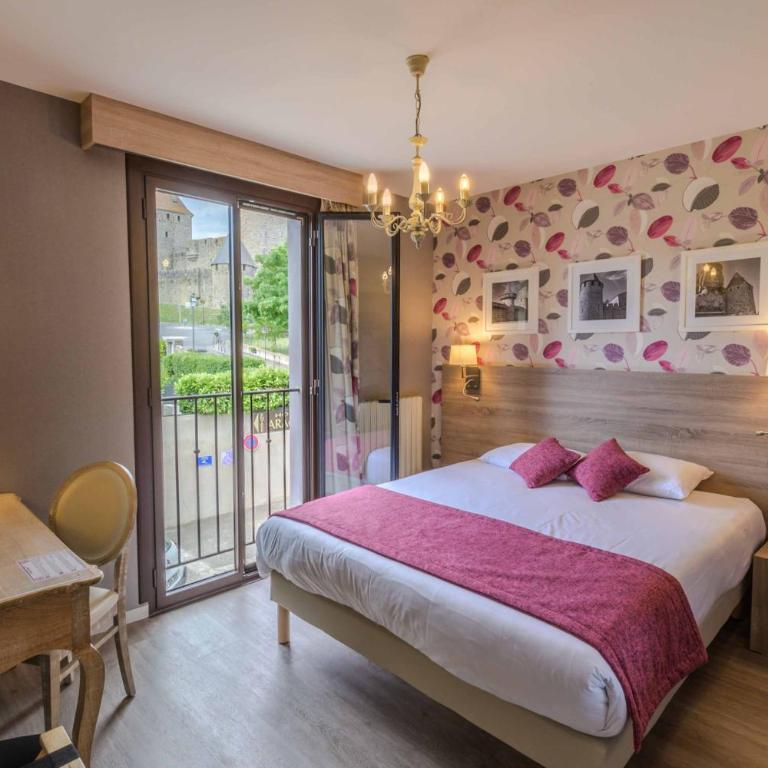 Hôtel l'Aragon à 50m de la cité de Carcassonne - Chambre Familiale (4 Personnes) - 1