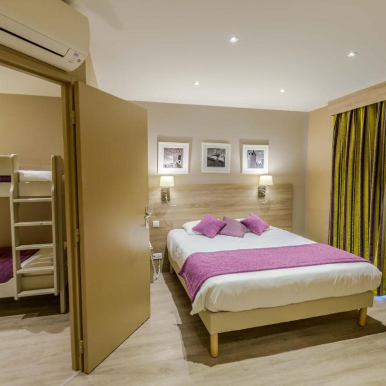 Hôtel l'Aragon à 50m de la cité de Carcassonne - Chambre Familiale (4 Personnes) - 4