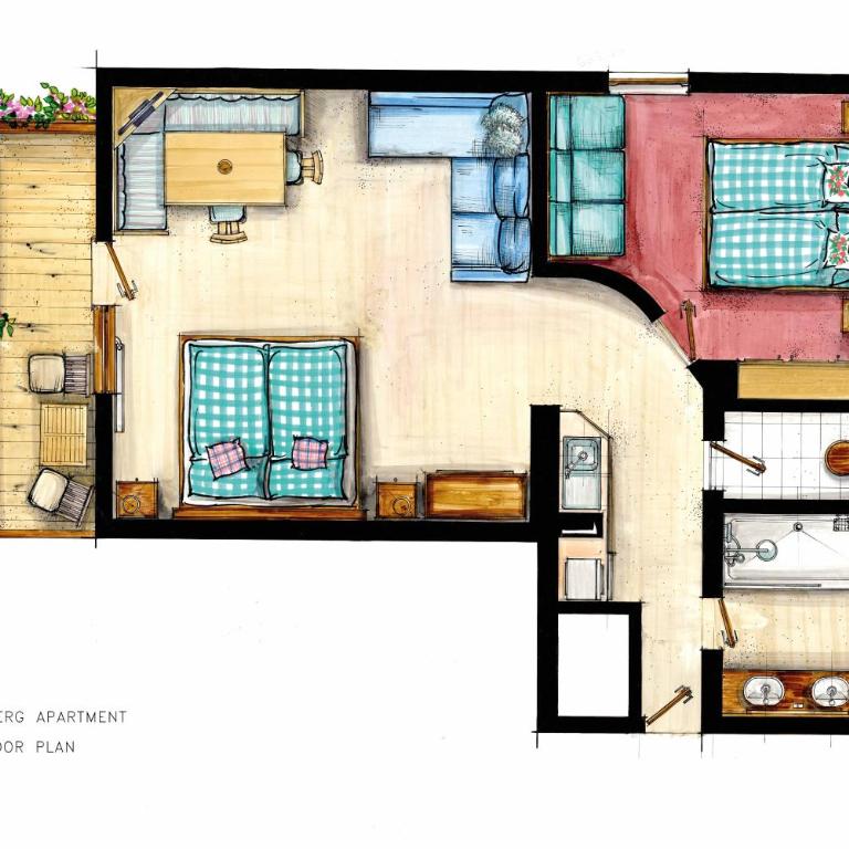 Haus Schneeberg mit Hochkönig Card - Großes Standard Apartment mit 1 Schlafzimmer und Balkon - 15