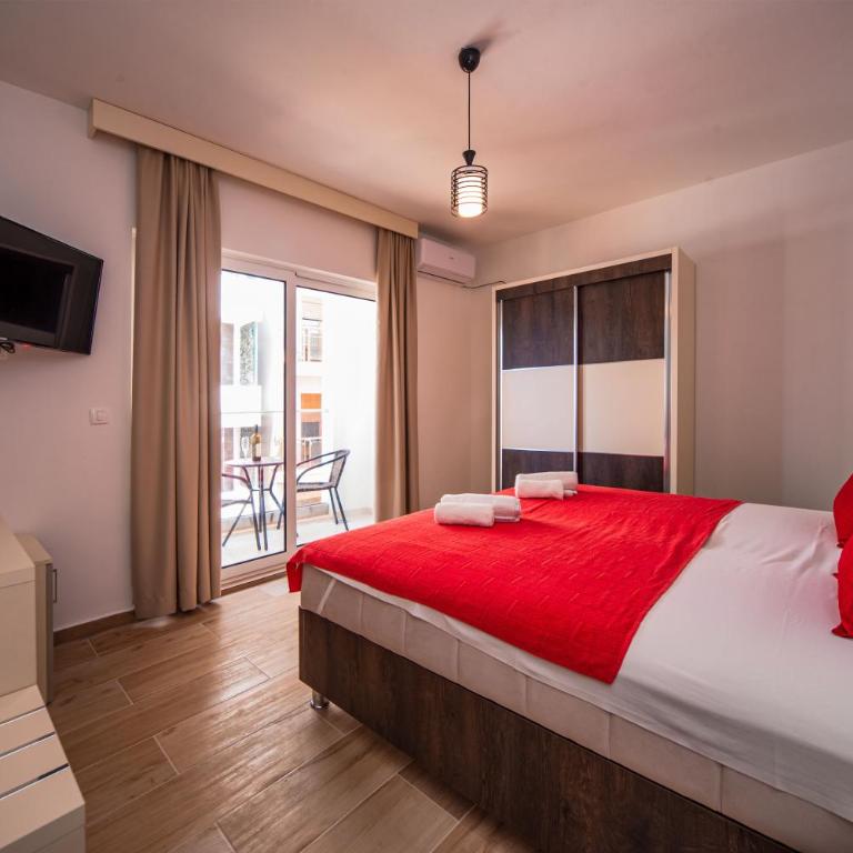 David Lux beach rooms - Deluks Dvokrevetna Soba sa Bračnim Krevetom/Zasebnim Krevetima i Balkonom - 2