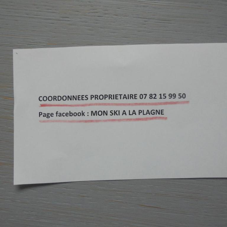 MON SKI A LA PLAGNE - PLAGNE BELLECOTE Résidence 3000 - Appartement 1 Chambre - 11