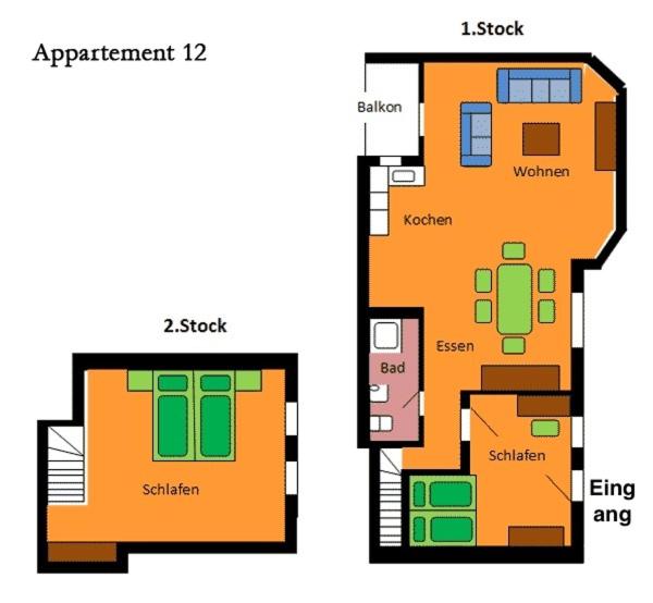 Hotel Ferienhaus Fux - Apartment - auf 2 Etagen - 3