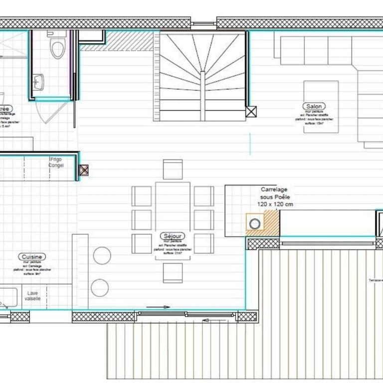 Chalet l'Ecrin, 6 pers, vue panoramique sur la Meije - Chalet - 25