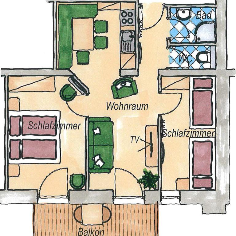 Erlenhof Appartements - Apartment mit Blick auf die Berge - 4