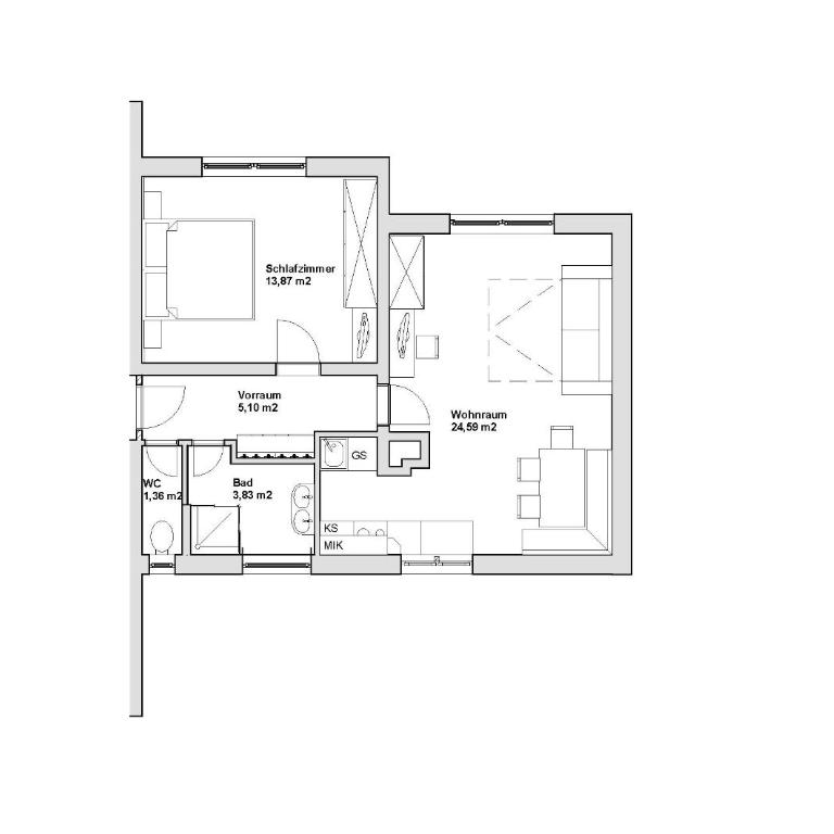 Haus Gassner - Superior One-Bedroom Apartment with Balcony - 9