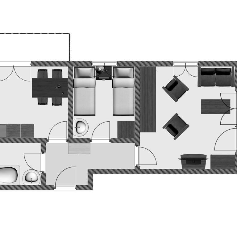 Chalet Soldanella - Apartment mit 1 Schlafzimmer und Balkon - 6