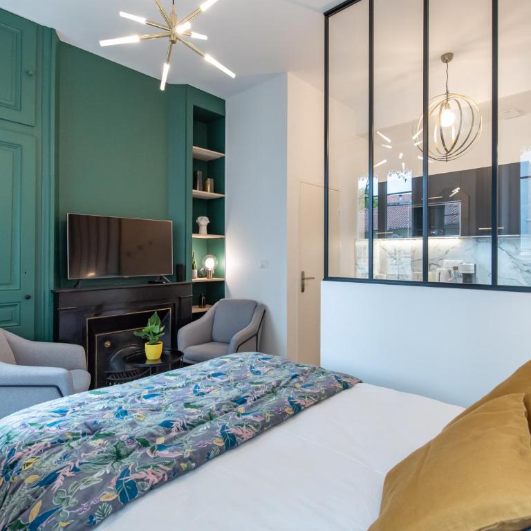 CHALEUREUX - Part-Dieu l Confort l Déco Luxe by Dreamy Flat Lyon - Apartment mit 1 Schlafzimmer - 16