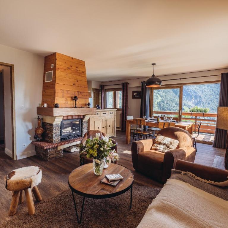 Chalet La Perle de L'Oisans - Appartements d'Exception - Appartement 2 Chambres avec Vue sur la Montagne (6 Adultes) - 3