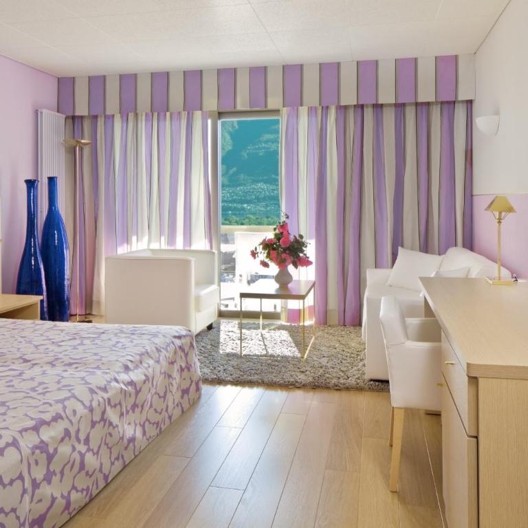 Hotel Ascona - Camera Matrimoniale Superior con Balcone e Vista Lago - 1