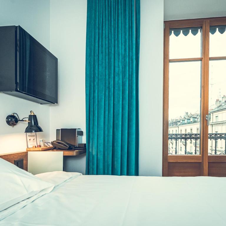 Hotel Bernina Geneva - Chambre Simple avec Salle de Bains Privative - 9