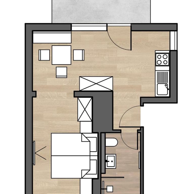 Bergzeit - Hotel & Appartements - Apartment mit 1 Schlafzimmer - 13