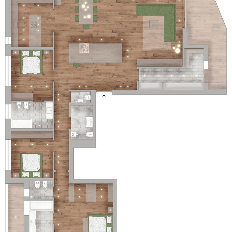 Residence Villa Al Sole - Apartment mit 3 Schlafzimmern - 10