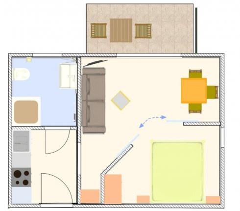 Alpenstern Finy, Bio-Gästehaus - Apartment mit Balkon - 3