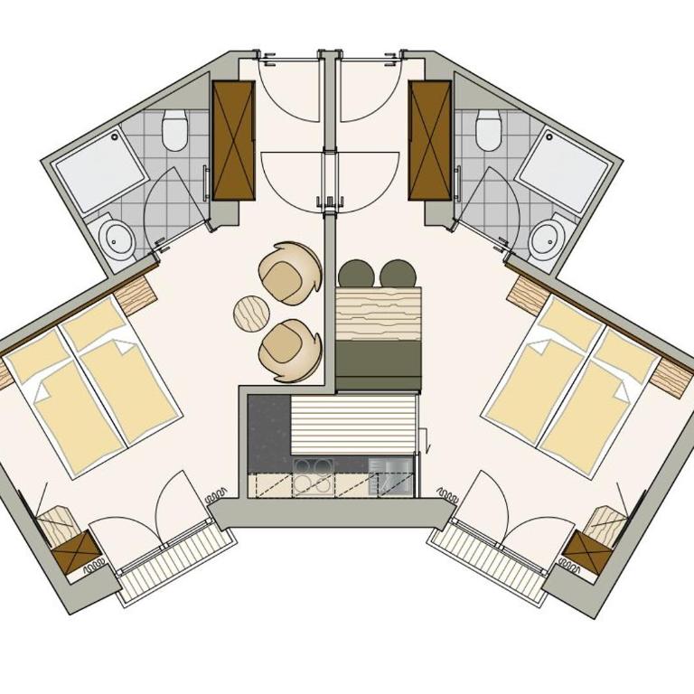Residenz Allegra - Apartment mit 2 Schlafzimmern - 15