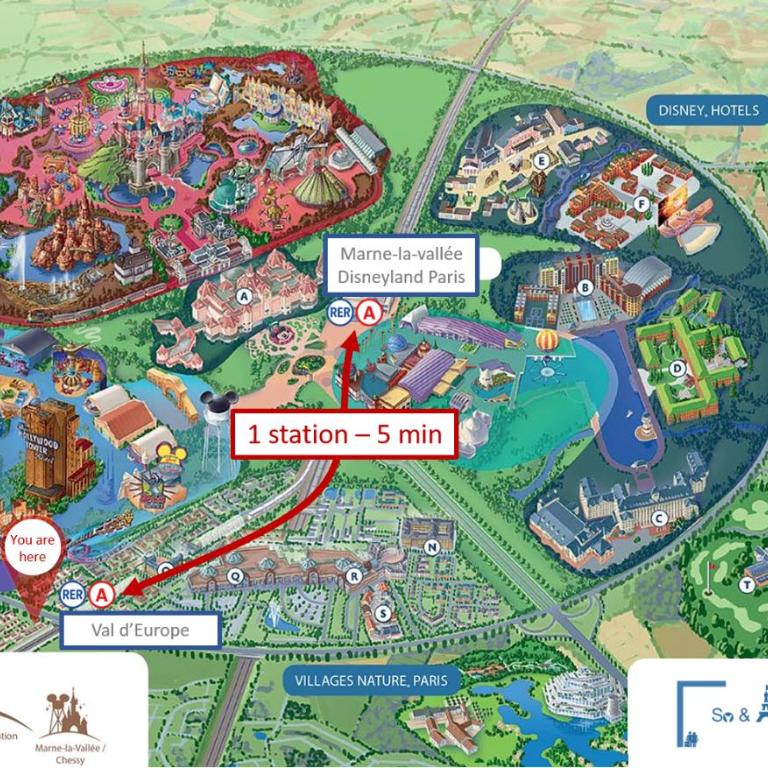 Apartment Virtuose - Disneyland Paris 5min - Train station 250m - Appartement 2 Chambres - 4