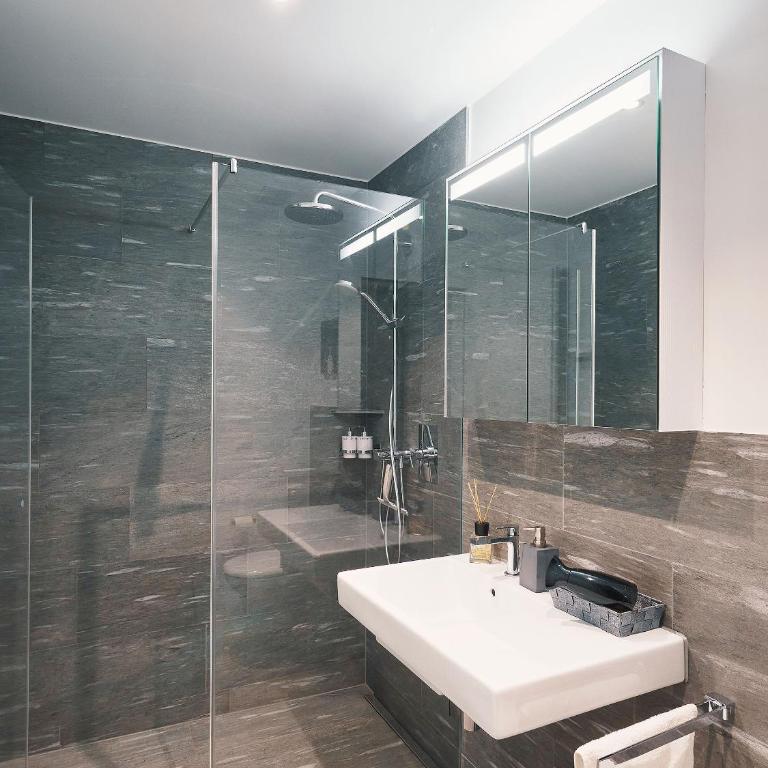 Montanas - Luxuswohnung mit Kamin - Nahe Caumasee & Talstation - Apartment mit 2 Schlafzimmern - 15