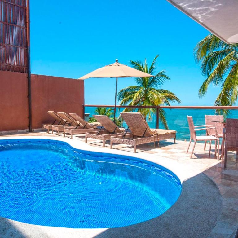 Vallarta Shores Beach Hotel - Suite con 4 dormitorios, piscina privada y servicio de chef - 6