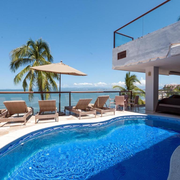 Vallarta Shores Beach Hotel - Suite con 4 dormitorios, piscina privada y servicio de chef - 10