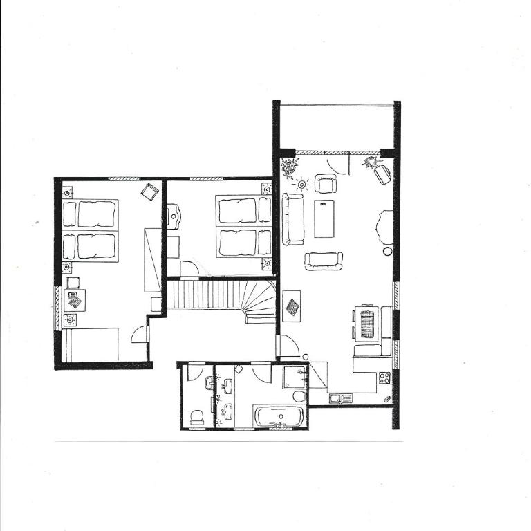 Kneipp-Kurhotel Steinle - Apartment mit 3 Schlafzimmern - 2