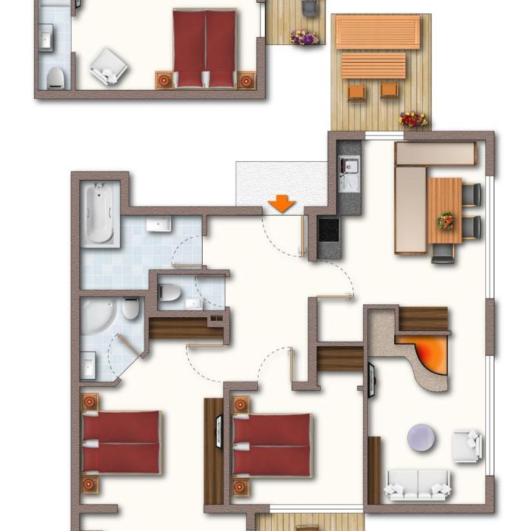 Landhaus Dorfbäck - Apartment mit 4 Schlafzimmern - 38