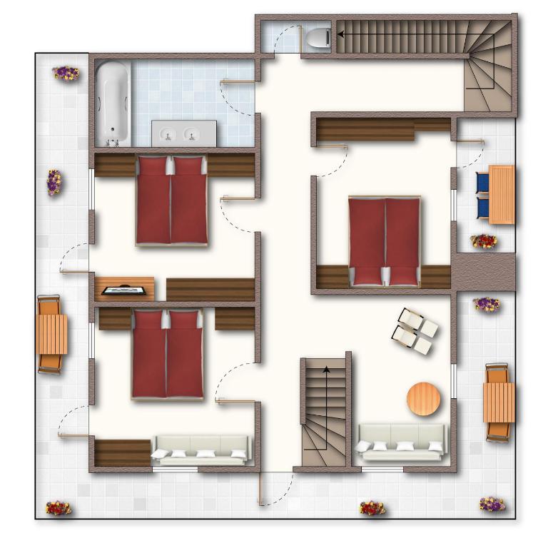 Chalet Dorfbäck - Chalet mit 6 Schlafzimmern und Terrasse - 32