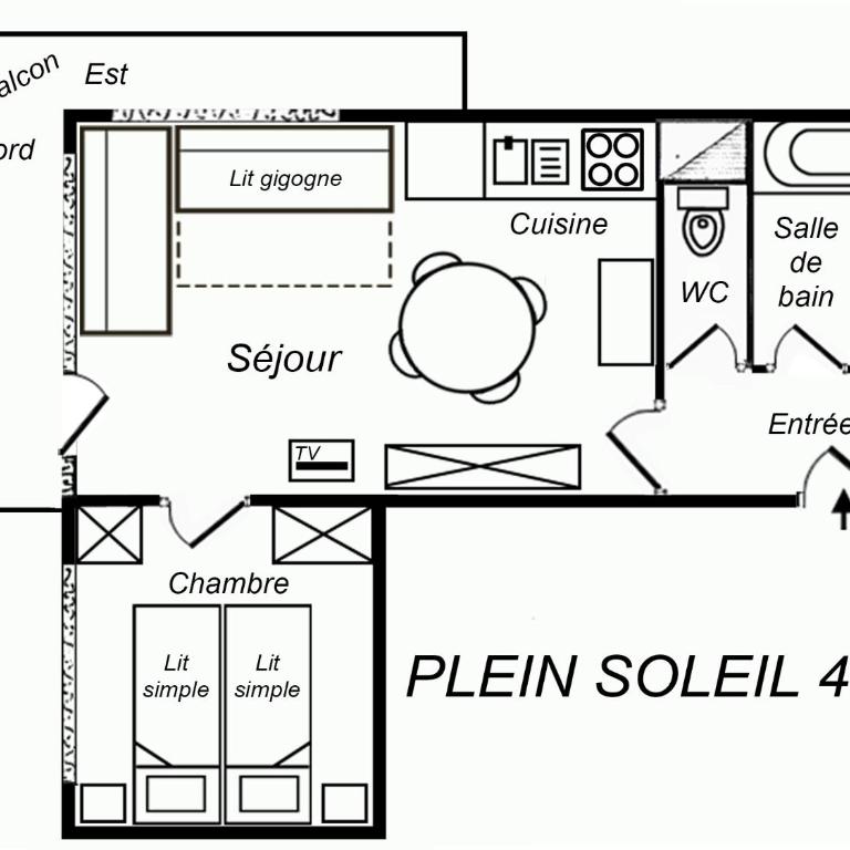 Residence Plein Soleil - Appartement 1 Chambre (4 Adultes) - 2