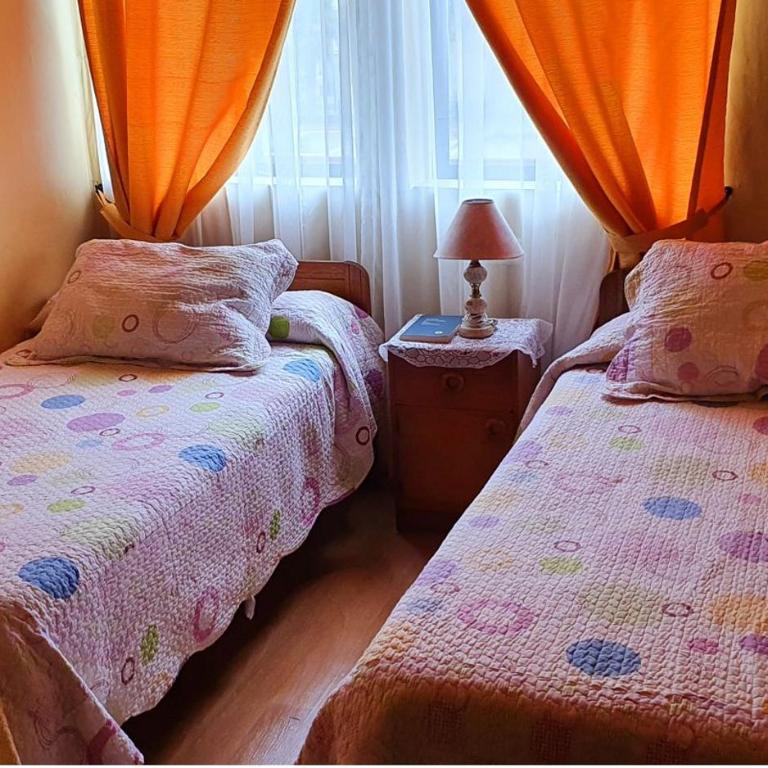 Hotel Iberia - Habitación Doble con baño privado - 2 camas - 1