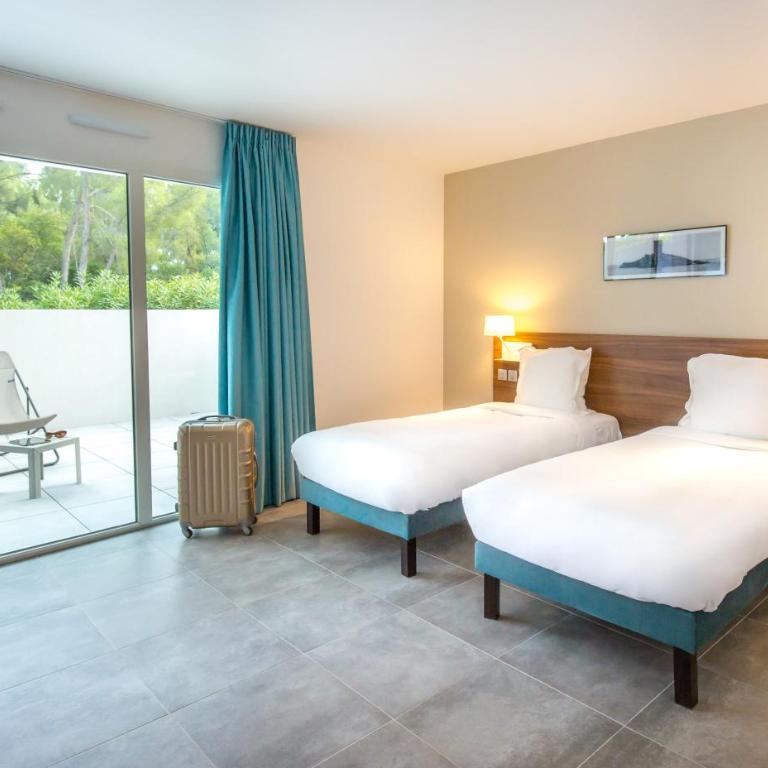 SOWELL HOTELS La Plage - Chambre Lits Jumeaux avec Terrasse - 1