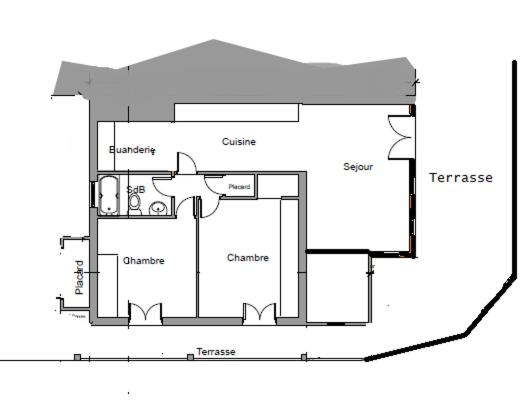 Chalet Le Doux Si, Large Self-Contained Apartment, 2km from Doucy-Combelouvière and close to Valmorel - Appartamento con 2 Camere da Letto - 3