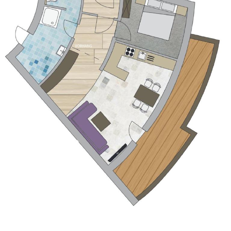 Kaiserhoam - Apartment mit 1 Schlafzimmer - 2