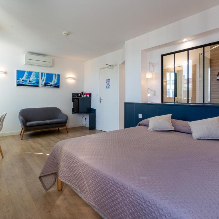 Cit'Hotel Le Regina Bordeaux Gare Saint-Jean - Grande Chambre Double avec Climatisation - 1