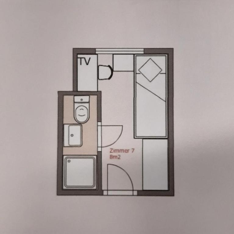 Appartement Alpenheim - Einzelzimmer mit Dusche - 6