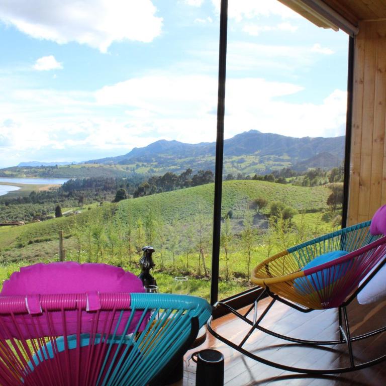 Refugio del Neusa - Habitación Doble Deluxe con vistas al lago - 1 o 2 camas - 3