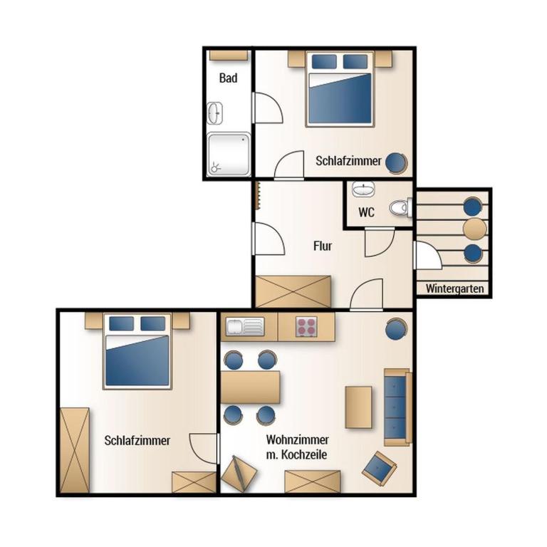 Haus Meinecke - Apartment mit 2 Schlafzimmern - 4