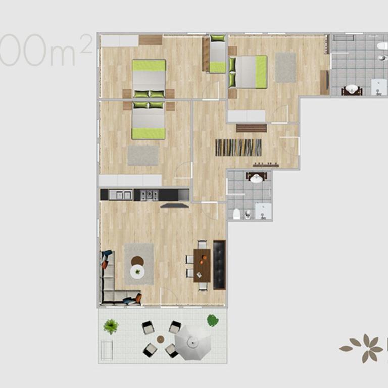 Residence Margareth - Appartamento con 3 Camere da Letto - 1