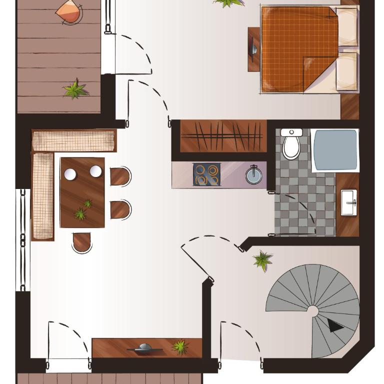 Hotel Pinzger Tux - Apartment mit 3 Schlafzimmern und Balkon - 10